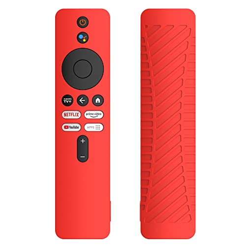 xhKJO Silikon Hülle Kompatibel mit Xiaomi Mi Box 4K TV (2nd Gen) Fernbedienung,Case for Xiaomi Mi Box 4K TV Remote 2nd Generation Stoßfeste Schutzhülle Abdeckung Cover Tasche Uhrenzubehör (rot) von xhKJO