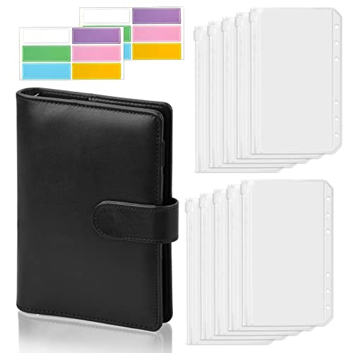 A6 Budget Binder, Budget Planner, Geld organizer für beginner, Finanzplaner mit 6 Bargeldumschlägen + 2 Etiketten - Schwarz A6 Budget Binder, Budget Planner, Geld organizer für beginner, Finanzplaner mit 6 Bargeldumschlägen + 2 Etiketten - Schwarz von xianynow