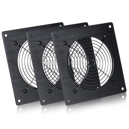 xiaoqijia Lüftungsgitter für Computergehäuse, 120 mm, AV-Rack-Kühlsystem, Lüfter-Montagehalterungs-Set, staubdichtes Netz-Panel, Serverschrank-Luftstromoptimierung (3) von xiaoqijia