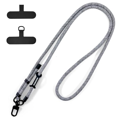 xiaowanwan Handykette Universal,Verstellbar Handyband zum Umhängen,Handy Umhängeband,Handykette Ohne Hülle,Abnehmbare Lanyard Handy (Grau 1) von xiaowanwan