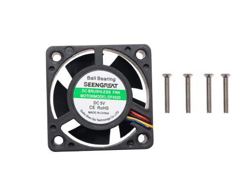 XICOOLEE DC5V Lüfter für Jetson Nano, 40 mm, PWM einstellbare Geschwindigkeit, 7500 U/min, Luftstrom, 4-poliger Stecker, kompatibel mit Einplatinencomputer und eingebettetem System von xicoolee