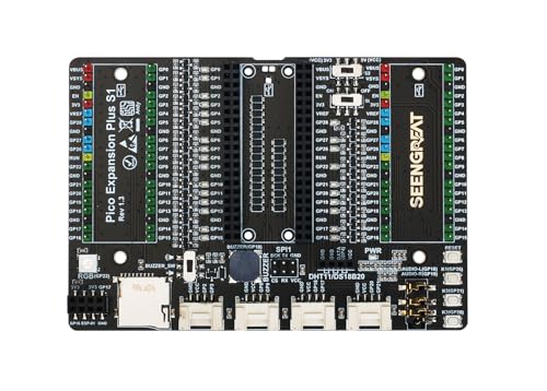 XICOOLEE Dual GPIO Expander für Raspberry Pi Pico, zwei Sets externer Erweiterung, 2 x 20 Pin, vier HY-2.0-4P Headers, vollfarbiges RGB, zum Anschluss weiterer Erweiterungsmodule von xicoolee