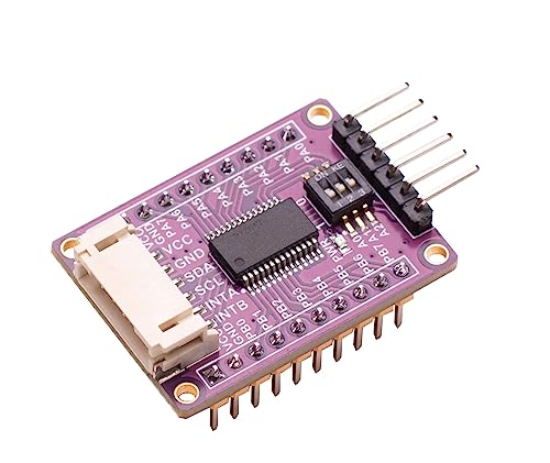 XICOOLEE MCP23017 IO-Erweiterungsplatinen-Modul, 16 I/O-Pins für Raspberry Pi für Arduino STM32, Onboard 3-stelliger DIP-Schalter, I2C-Schnittstelle, 3,3 V/5 V Level von xicoolee