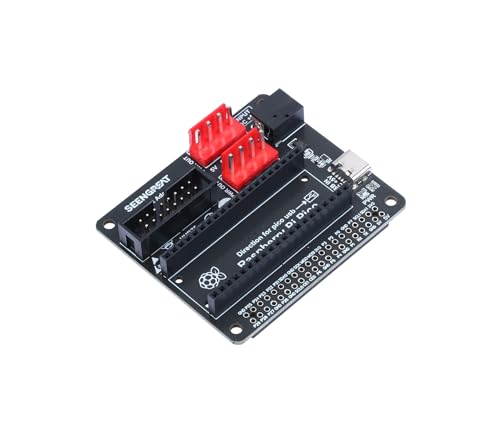 XICOOLEE RGB Matrix Board Konverter für Raspberry Pi Motherboards und Raspberry Pi Pico, One HUB75 Schnittstelle, zwei Stromeingangsanschlüsse Type-C 5V/4A und DC-044 5V/8A von xicoolee