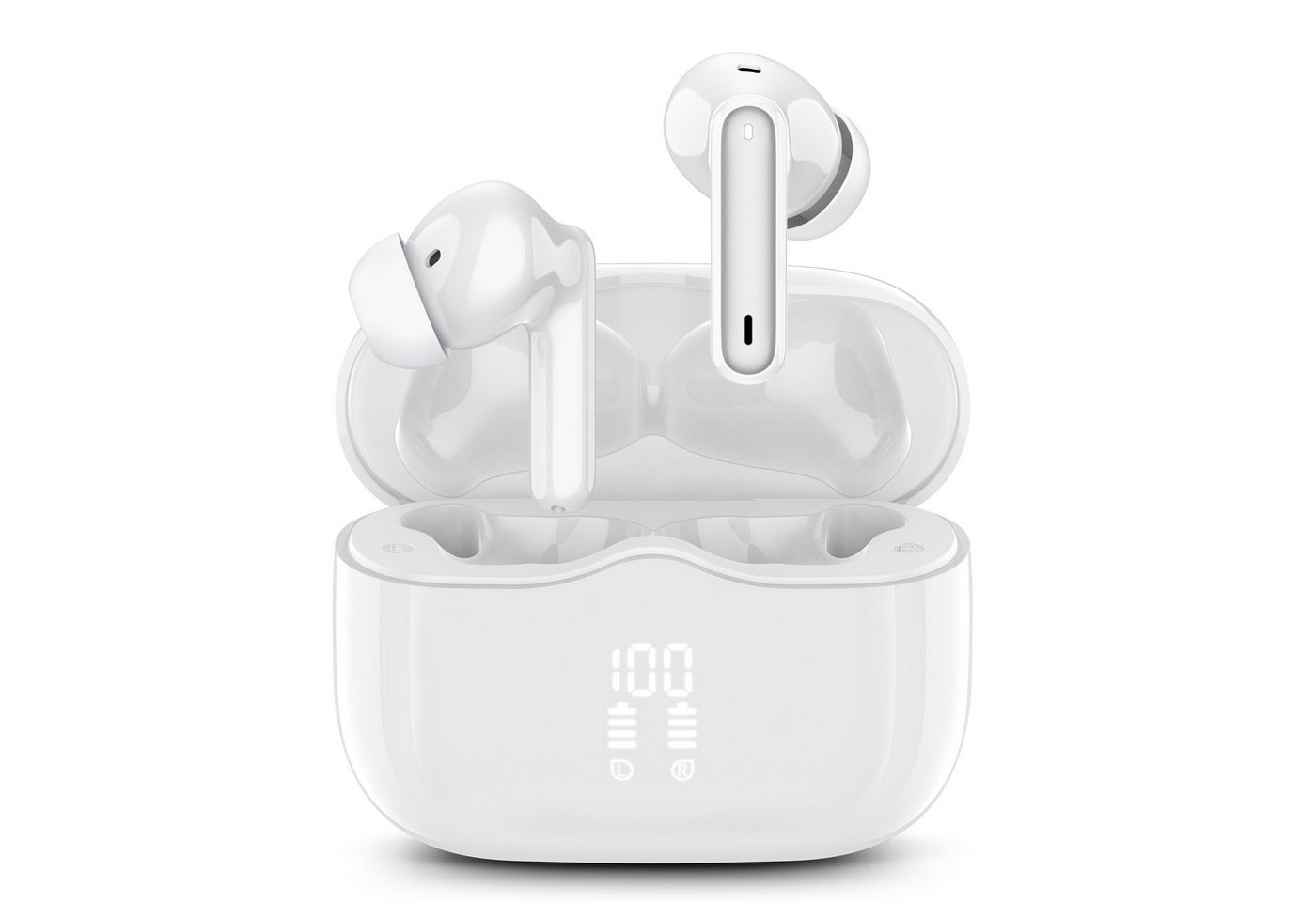 xinwld Bluetooth 5.4 In-Ear Kopfhörer Kabellos mit 4 ENC Mikrofonen, Bluetooth-Kopfhörer (IP7 Wasserdicht, Tiefer Bass, 40 Std. Spielzeit) von xinwld