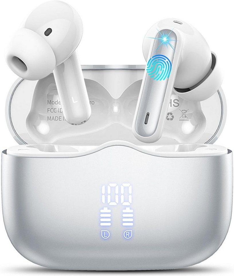 xinwld Kabellos Bluetooth 5.3 IP7 Wasserdicht Ohrhörer In-Ear-Kopfhörer (Innovative Features und modernes Design für eine einzigartige Erfahrung., mit 4 ENC Noise Cancelling Mic, Tiefer Bass Wireless Earbuds 40Std) von xinwld