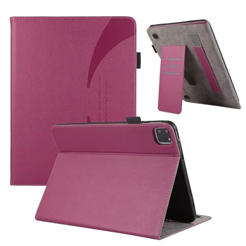 Handyhülle für Samsung Galaxy Tab S6 Lite 10.4"/P610/P615 Hülle Premium Lederhülle Klappbar Flip Case Tasche Magnet Kartenfach Standfunktion Schutzhülle für Samsung Galaxy Tab S6 Lite 10.4"-Rosa von xinyunew