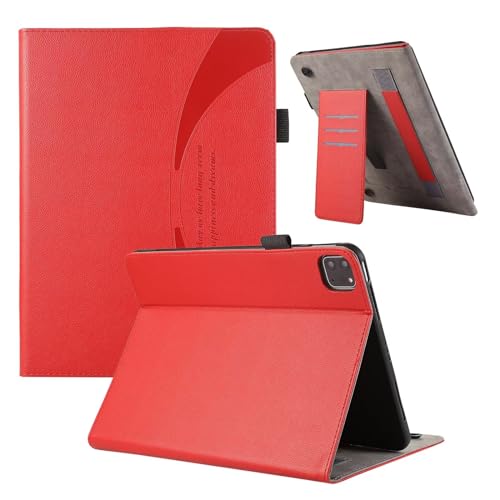 Handyhülle für Xiaomi Pad 6 Tablet 11 Inch/Pad 6 Pro Hülle Premium Lederhülle Klappbar Flip Case Tasche Magnet Kartenfach Standfunktion Schutzhülle für Xiaomi Pad 6 /Pad 6 Pro -Rot von xinyunew
