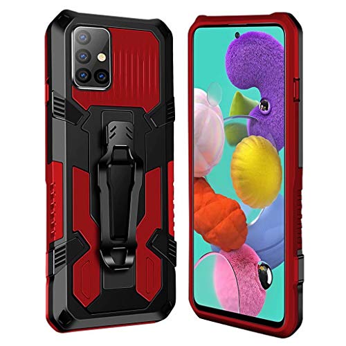 xinyunew Hülle Kompatibel mit Huawei P30 PRO, Stoßfest Outdoor Handy Case Militärstandard Schutzhülle Robust Stürzen Heavy Duty Gürtelclip Handyhülle für Huawei P30 PRO- Rot von xinyunew