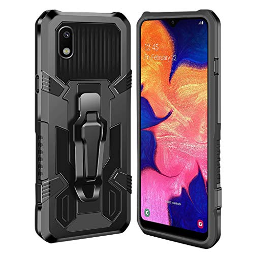 xinyunew Hülle Kompatibel mit Samsung Galaxy A10/M10, Stoßfest Outdoor Handy Case Militärstandard Schutzhülle Robust Stürzen Heavy Duty Gürtelclip Handyhülle für Galaxy A10/M10- Schwarz von xinyunew