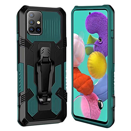 xinyunew Hülle Kompatibel mit Samsung Galaxy A71 5G, Stoßfest Outdoor Handy Case Militärstandard Schutzhülle Robust Stürzen Heavy Duty Gürtelclip Handyhülle für Galaxy A71 5G- Grün von xinyunew