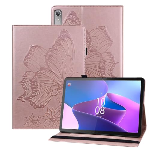 xinyunew Hülle für Amazon Fire HD 10 (2017)/Amazon Fire HD 10 (2019), Dünne Leichte PU Leder Tablet Hülle mit Auto Schlaf/Aufwach Funktion Wach Tablet Cove, Rosagold von xinyunew