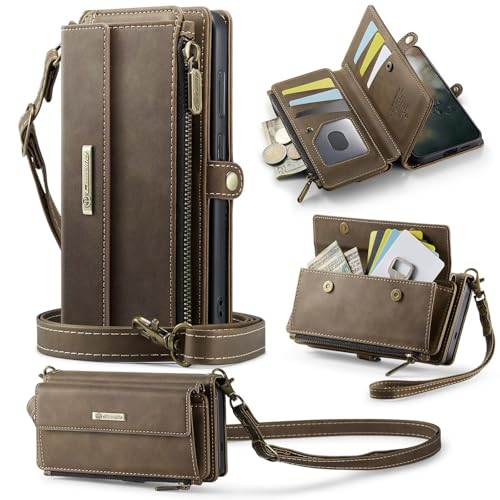 xinyunew Hülle für Google Pixel 8 mit Band Handykette, Leder Handyhülle Handytasche mit Kartenfächern Frauen Brieftasche Klapphülle Tasche Google Pixel 8,Kaffee xinyunew Hülle für Google Pixel 8 mit Band Handykette, Leder Handyhülle Handytasche mit Kartenfächern Frauen Brieftasche Klapphülle Tasche Google Pixel 8,Kaffee von xinyunew