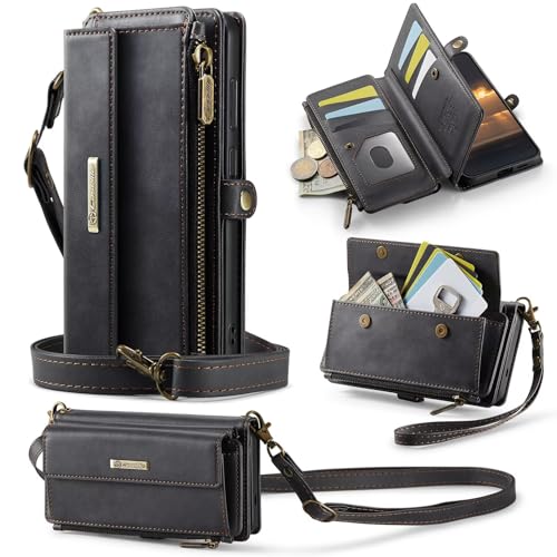 xinyunew Hülle für Google Pixel 8 mit Band Handykette, Leder Handyhülle Handytasche mit Kartenfächern Frauen Brieftasche Klapphülle Tasche Google Pixel 8,Schwarz xinyunew Hülle für Google Pixel 8 mit Band Handykette, Leder Handyhülle Handytasche mit Kartenfächern Frauen Brieftasche Klapphülle Tasche Google Pixel 8,Schwarz von xinyunew