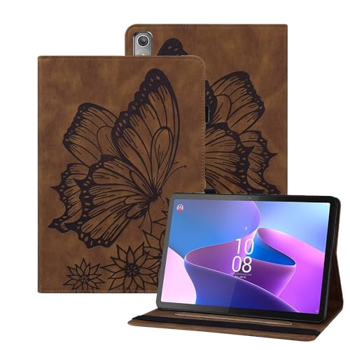 xinyunew Hülle für Huawei MediaPad T5 10.1 Zoll/AGS2-W09,AGS2-W19,AGS2-L09, Dünne Leichte PU Leder Tablet Hülle mit Auto Schlaf/Aufwach Funktion Wach Tablet Cove, Braun von xinyunew