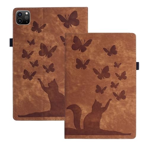 xinyunew Hülle für iPad 9,7 Zoll (Modell 2018/2017, 6./5. Generation) Folio Flip PU Leder Schutzhülle iPad 9,7 Zoll Stifthalter Stand Wallet Cover Case Tablet Hülle ipad 5/6/7 Braun von xinyunew