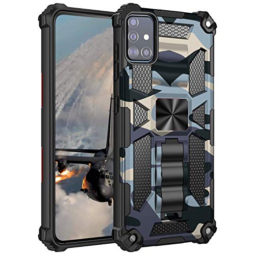 xinyunew für Samsung Galaxy A51/M40S Hülle Militärischer Vollschutz Handyhülle-Schutzhülle Case Cover, (für Samsung Galaxy A51/M40S Hülle) - (Product) Navy Blau von xinyunew