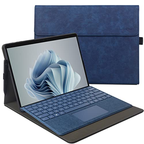 xisiciao Schutzhülle für Microsoft Surface Pro 9 mit TPU-Softshell, kompatibel mit Signature-Tastaturabdeckung, ultradünnes und leichtes Wärmeableitungsdesign (blau) von xisiciao