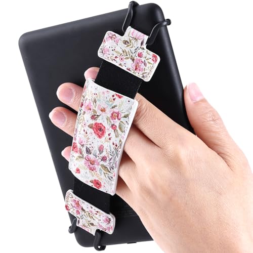 xiviers Sichere Handschlaufe für Kindle und Tablet – leicht und vielseitig, hohe Elastizität, Fingergriff-Halterung für 6–8 Zoll Kobo/Voyaga/Lenovo/Sony/Kindle E-Book-Tablet. von xiviers