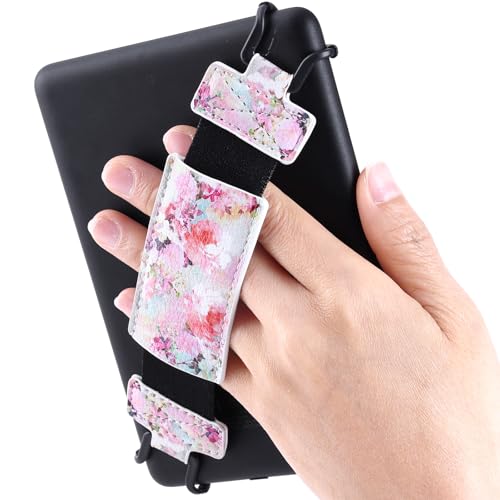 xiviers Sichere Handschlaufe für Kindle und Tablet – leicht und vielseitig, hohe Elastizität, Fingergriff-Halterung für 6–8 Zoll Kobo/Voyaga/Lenovo/Sony/Kindle E-Book-Tablet. von xiviers