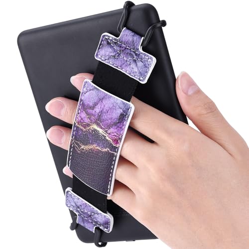 xiviers Sichere Handschlaufe für Kindle und Tablet – leicht und vielseitig, hohe Elastizität, Fingergriff-Halterung für 6–8 Zoll Kobo/Voyaga/Lenovo/Sony/Kindle E-Book-Tablet. von xiviers