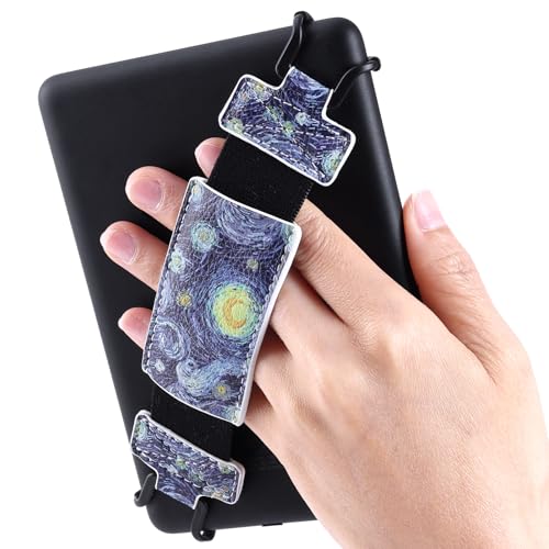 xiviers Sichere Handschlaufe für Kindle und Tablet – leicht und vielseitig, hohe Elastizität, Fingergriff-Halterung für 6–8 Zoll Kobo/Voyaga/Lenovo/Sony/Kindle E-Book-Tablet. von xiviers
