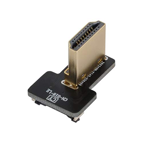 xiwai CYFPV HDMI-Stecker Typ A, links und rechts, 90 Grad abgewinkelt, für FPV-HDTV-Multicopter-Luftfotografie (links abgewinkelt) von xiwai