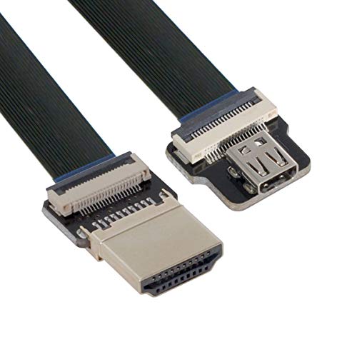 xiwai CYFPV HDMI Stecker auf Micro HDMI Buchse Verlängerung FPC Flachkabel 1080P für FPV HDTV Multicopter Luftaufnahmen (0,2M) von xiwai