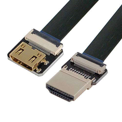 xiwai CYFPV HDMI Stecker auf Mini HDMI Buchse Verlängerung FPC Flachkabel 1080P für FPV HDTV Multicopter Luftaufnahmen (0,2M) von xiwai