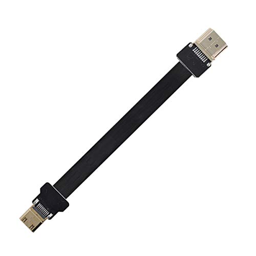 Xiwai CYFPV Mini HDMI Stecker auf HDMI Stecker FPC Flachkabel 1080P für FPV HDTV Multicopter Luftaufnahmen (0,1M) von xiwai