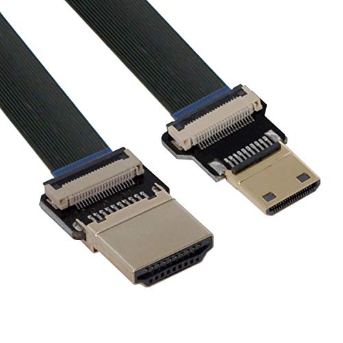 Xiwai CYFPV Mini HDMI Stecker auf HDMI Stecker FPC Flachkabel 1080P für FPV HDTV Multicopter Luftaufnahmen (0.5M) von xiwai