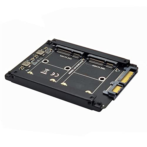 Xiwai Dual MSATA Mini-SATA SSD Karte JOBD Raid0 Span Bridge zu 2.5inch SATA Combo HDD Festplattengehäuse von xiwai