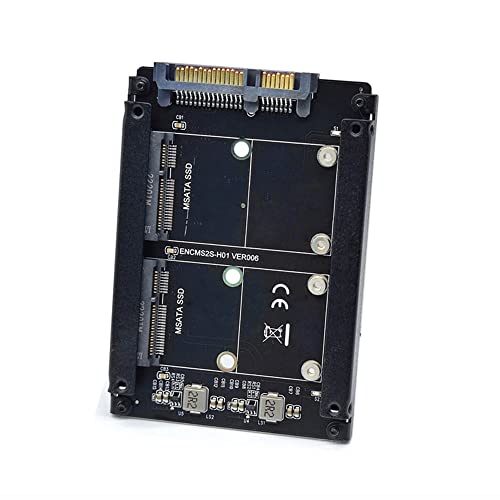 xiwai Dual MSATA Mini-SATA SSD Karte JOBD Raid0 Span Bridge zu 2.5inch SATA Combo HDD Festplattengehäuse von xiwai