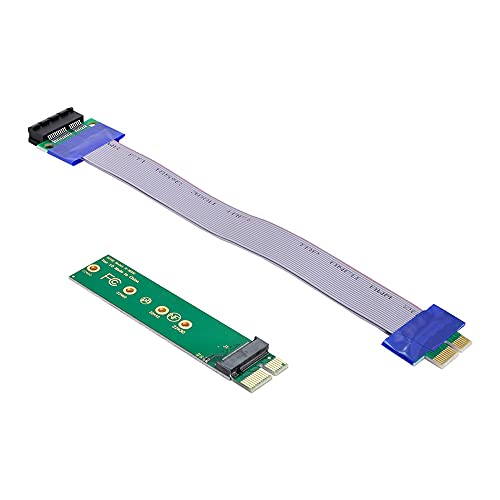 Xiwai NGFF M-Key NVME AHCI SSD auf PCI-E 3.0 1x x1 Vertikaler Adapter mit Kabel Stecker auf Buchse Verlängerung von xiwai