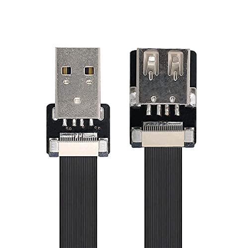 Xiwai USB 2.0 Typ A Stecker auf Buchse, flaches FPC-Kabel für FPV & Disk & Scanner & Drucker von xiwai