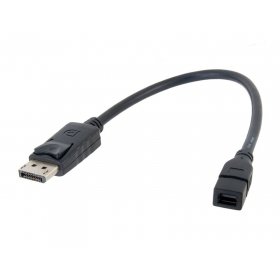 chenyang DisplayPort Stecker auf Mini DP DisplayPort Buchse Kabel 30 cm Cinema Display BK von xiwai
