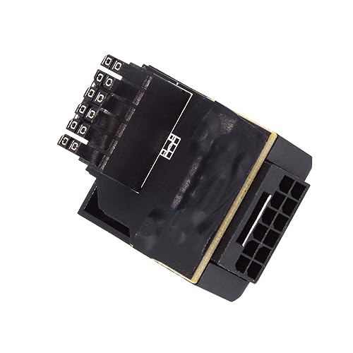 xiwai 12VHPWR 12+4P nach oben abgewinkelter Stecker ATX3.0 PCI-E 5.0 Power Modular-Stecker auf Buchse, Adapter für 3080 3090TI PSU-Grafikkarte von xiwai