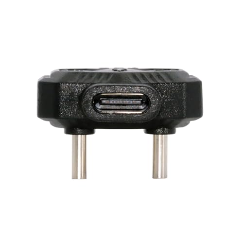 xiwai 2-in-1 USB-C-OTG-Konverter, USB-Typ-C-Stecker auf Stecker, 480 Mbit/s, Datenadapter mit PD-Stromversorgung gegenüberliegender U-Form, abgewinkelter Stecker für Handy-Mikrofon von xiwai