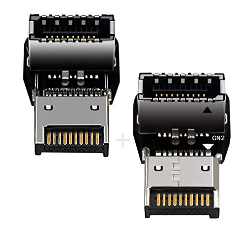 xiwai 2 x USB 3.1 Front-Panel-Header Stecker auf Buchse Typ E Motherboard Verlängerung Datenadapter von xiwai