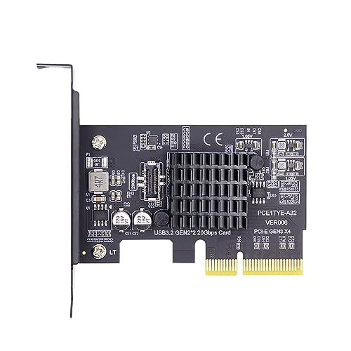 xiwai 20 Gbit/s USB 3.2 Gen2 Typ-C/Typ-E Frontplattenbuchse auf PCI-E 4X Express-Kartenadapter für Desktop-Motherboard von xiwai
