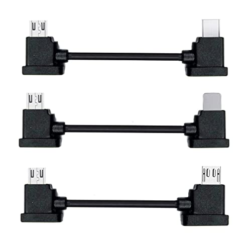 xiwai 3 teile/satz Typ-C & Micro & 8P auf Micro USB USB-C Fernbedienung Datenkabel für Mavic Pro Platinum Park RC Zubehör von xiwai