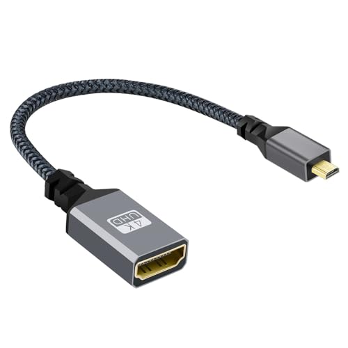 xiwai 4K Micro HDMI 1.4 Stecker auf HDMI Buchse Verlängerungskabel für DV MP4 Kamera DC Laptop von xiwai