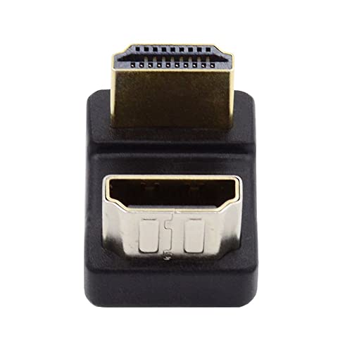 xiwai 4K Standard HDMI 1.4 Konverter, Port speichert bis zu 360 Grad gegenüberliegende U-förmige hintere abgewinkelte Stecker Typ A auf HDMI Buchse Verlängerungsadapter von xiwai