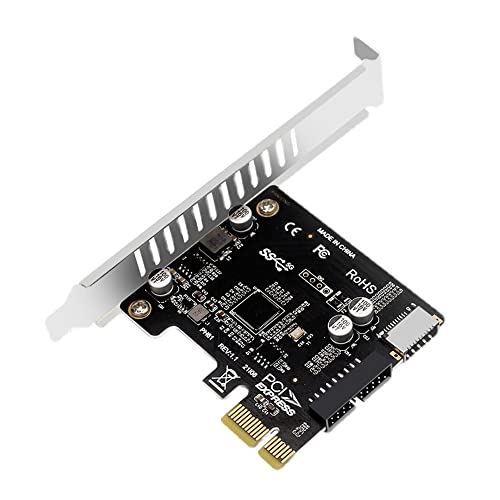 xiwai 5 Gbps Type-E USB 3.1 Frontplattenbuchse & USB 2.0 zu PCI-E 1X Express Card VL805 Adapter für Motherboard von xiwai