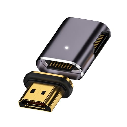 xiwai 8K HDMI 2.1 Magnetischer Verlängerungsadapter 19 Pins HDMI Typ A Stecker auf Buchse rechtwinkliger 90-Grad-gerader Videoadapter für Laptop HDTV von xiwai