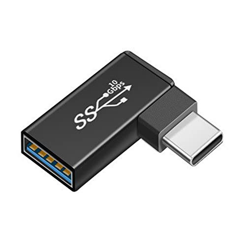 xiwai 90 Grad OTG-Adapter, rechtwinklig, USB-C Typ-C auf USB 3.0 Buchse, für Laptop und Handy von xiwai