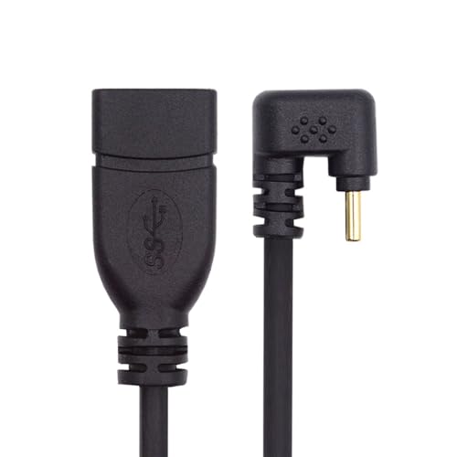 xiwai 90 Grad USB-C USB 3.1 Stecker auf USB 3.0-A Buchse, Adapter, 10 Gbit/s, OTG-Datenkabel, 30 cm, gegenüberliegend U-Form, abgewinkelt xiwai 90 Grad USB-C USB 3.1 Stecker auf USB 3.0-A Buchse, Adapter, 10 Gbit/s, OTG-Datenkabel, 30 cm, gegenüberliegend U-Form, abgewinkelt von xiwai