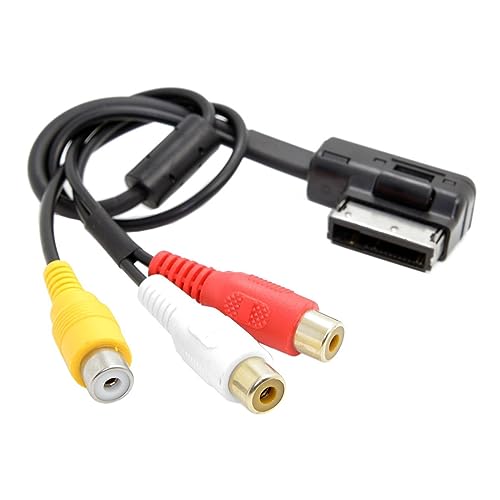 xiwai AMI MMI auf 3 RCA Audio-Video-Kabel, weiblich, DVD-Video- und Audio-Eingangskabel für Auto, Audi A1, A7, A8, VW von xiwai