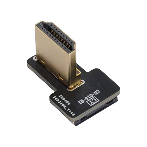 xiwai CYFPV HDMI-Stecker Typ A, links und rechts, 90 Grad abgewinkelt, für FPV-HDTV-Multicopter-Luftfotografie (rechtwinklig) von xiwai