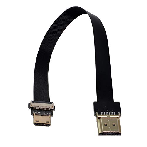 xiwai CYFPV Mini HDMI Stecker auf HDMI Stecker FPC Flachkabel 1080P für FPV HDTV Multicopter Luftaufnahmen (0,2M) von xiwai